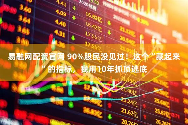 易融网配资官网 90%股民没见过！这个“藏起来”的指标，我用10年抓顶逃底